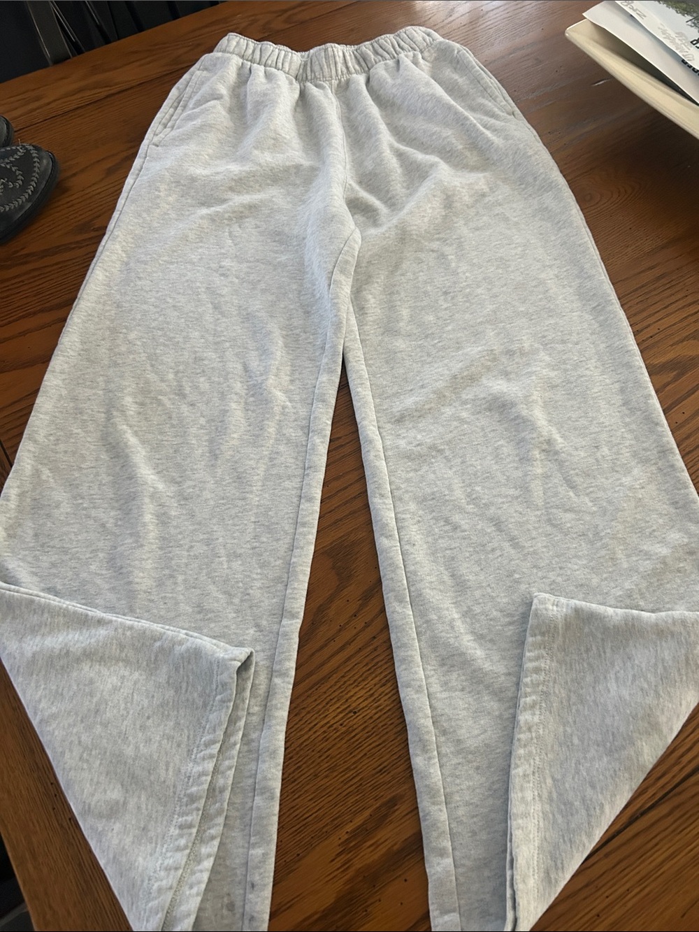 Hollister Light Gray Kids Sweatpants - Cozy Elastic Waist